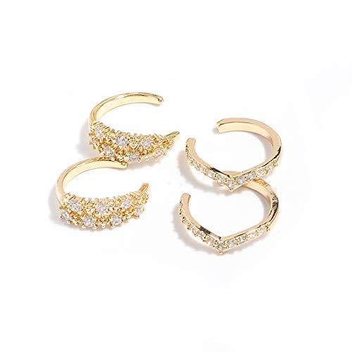 Vercret Gold Earrings Cuff for Women CZ Earrings for Girls Daily Wearing… Ear Cuff Gifts for Friend,Sister 